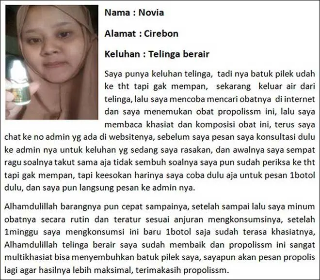 testimoni-pengguna-propolis-sm-novia testimoni propolis sm telinga berair