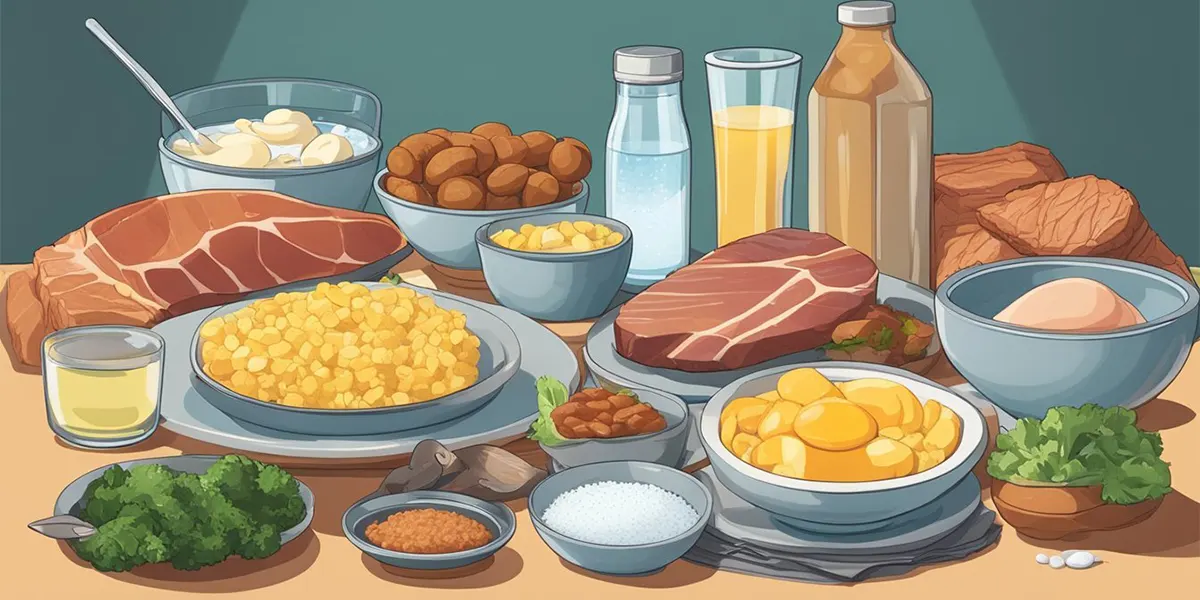 makanan dan buah tinggi protein